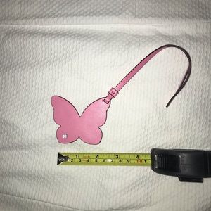 Kate Spade Leather Purse Charm, Pink Butterfly